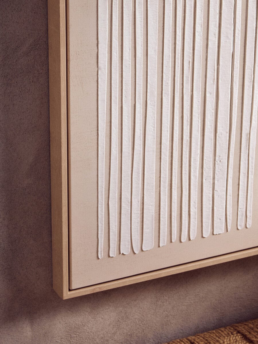 Hamilton Interiors Accessories Astratto Natural Textured Canvas Wall Art House of Isabella UK