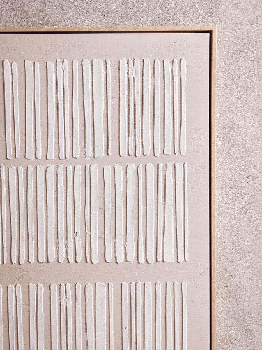 Hamilton Interiors Accessories Astratto Natural Textured Canvas Wall Art House of Isabella UK