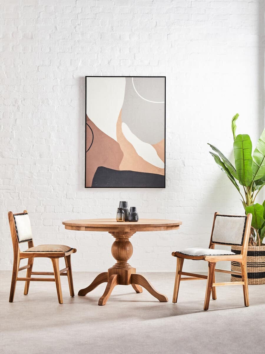 Hamilton Interiors Accessories Astratto Neutral Abstract Canvas Wall Art House of Isabella UK