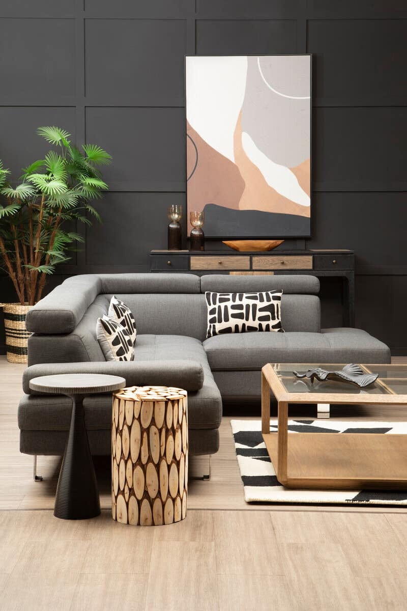 Hamilton Interiors Accessories Astratto Neutral Abstract Canvas Wall Art House of Isabella UK