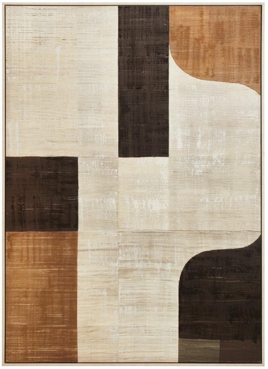 Hamilton Interiors Accessories Astratto Neutral Abstract Textured Canvas Wall Art House of Isabella UK