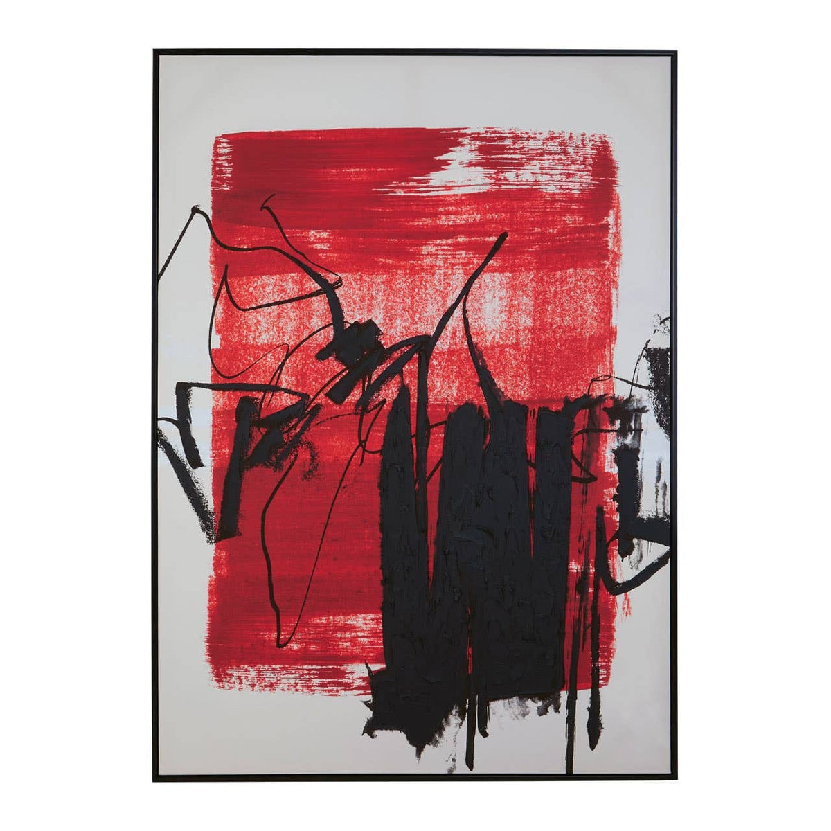 Hamilton Interiors Accessories Astratto Red And Black Wall Art House of Isabella UK