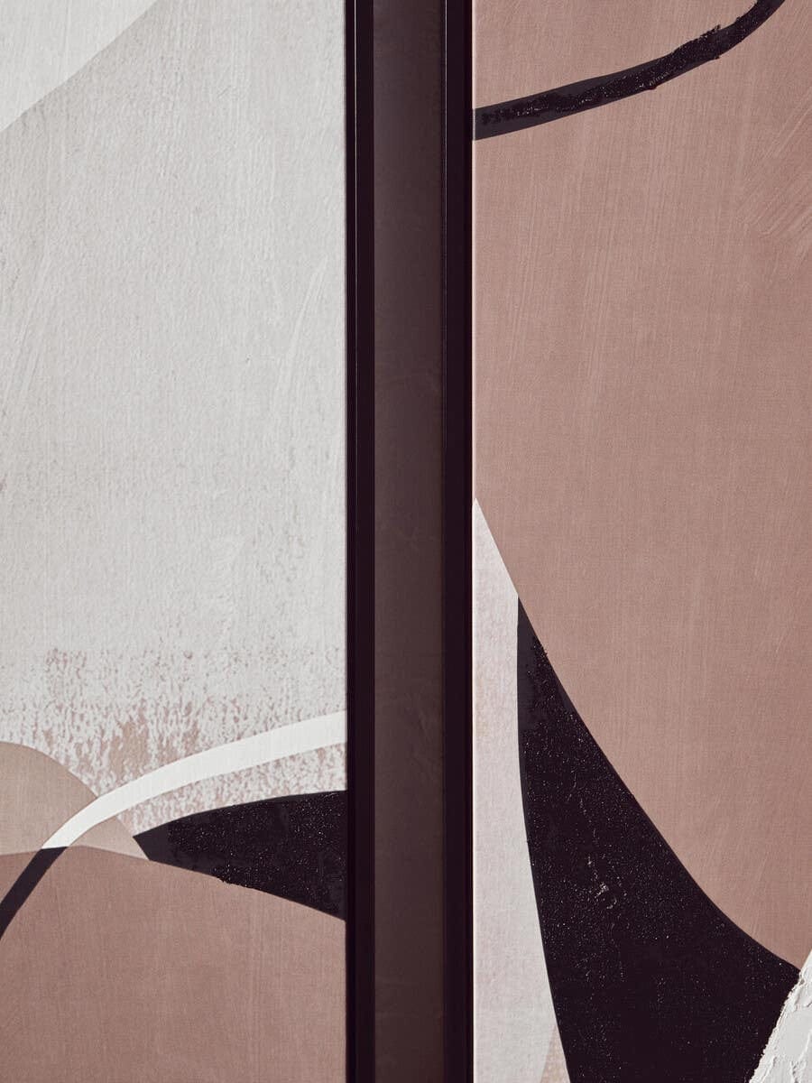 Hamilton Interiors Accessories Astratto Set of 2 Abstract Earthy Tones Canvas Wall Art House of Isabella UK