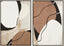 Hamilton Interiors Accessories Astratto Set of 2 Abstract Earthy Tones Canvas Wall Art House of Isabella UK
