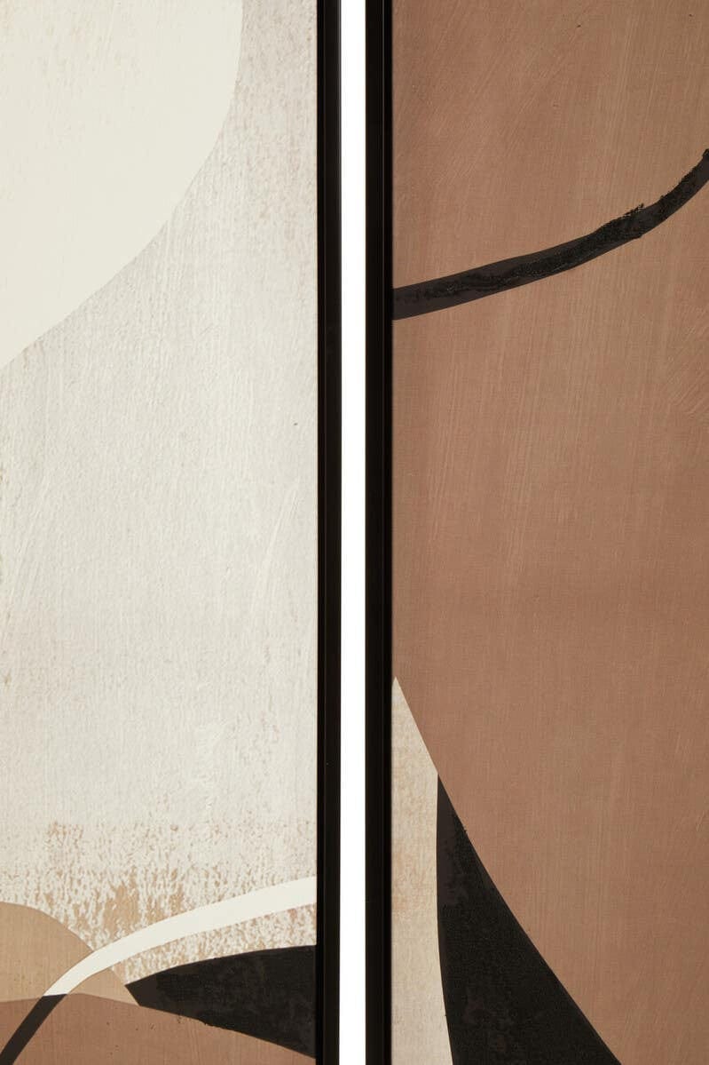Hamilton Interiors Accessories Astratto Set of 2 Abstract Earthy Tones Canvas Wall Art House of Isabella UK