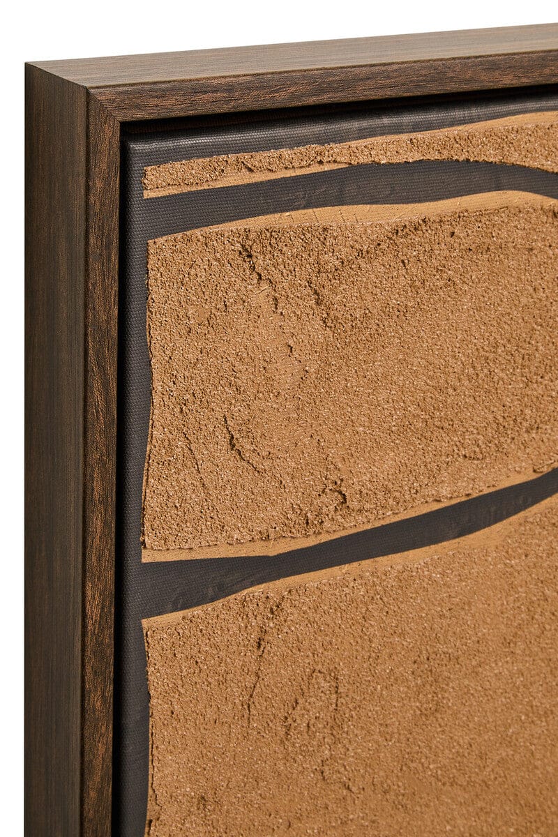 Hamilton Interiors Accessories Astratto Set Of 2 Brown and Black Textured Wall Art House of Isabella UK