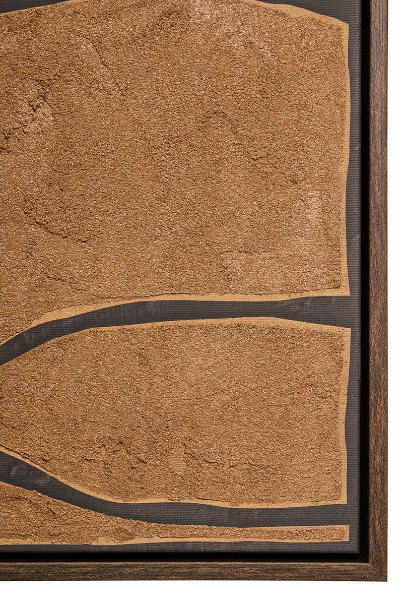 Hamilton Interiors Accessories Astratto Set Of 2 Brown and Black Textured Wall Art House of Isabella UK