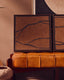 Hamilton Interiors Accessories Astratto Set Of 2 Brown and Black Textured Wall Art House of Isabella UK