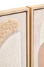 Hamilton Interiors Accessories Astratto Set Of 2 Natural Textured Wall Art House of Isabella UK