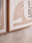 Hamilton Interiors Accessories Astratto Set of 2 Neutral Abstract Canvas Wall Art House of Isabella UK