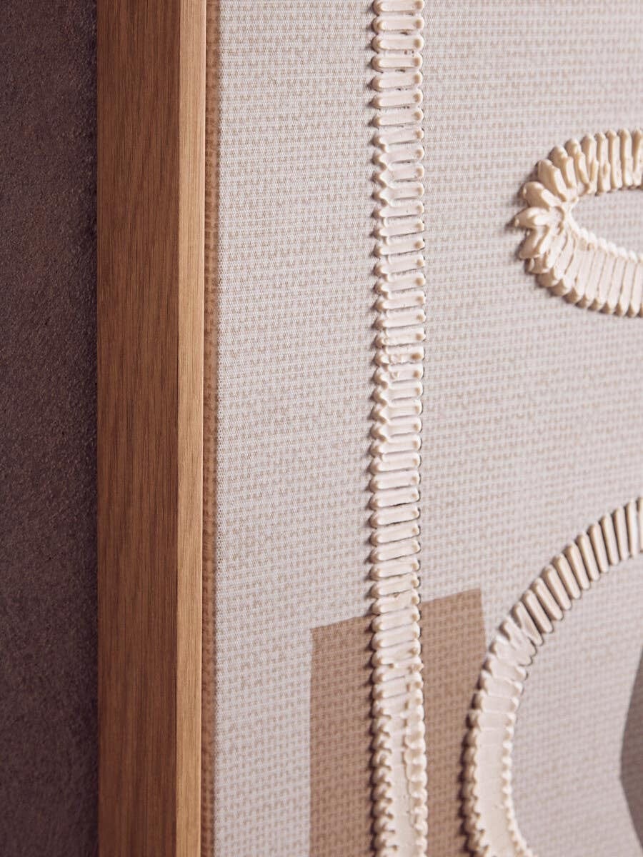 Hamilton Interiors Accessories Astratto Set of 2 Neutral Abstract Canvas Wall Art House of Isabella UK