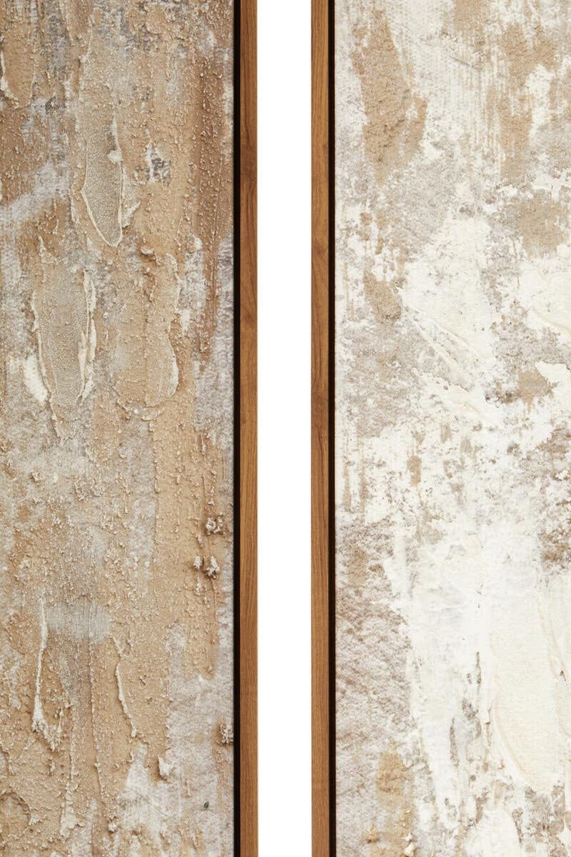 Hamilton Interiors Accessories Astratto Set of 2 Neutral Hued Textured Wall Art House of Isabella UK