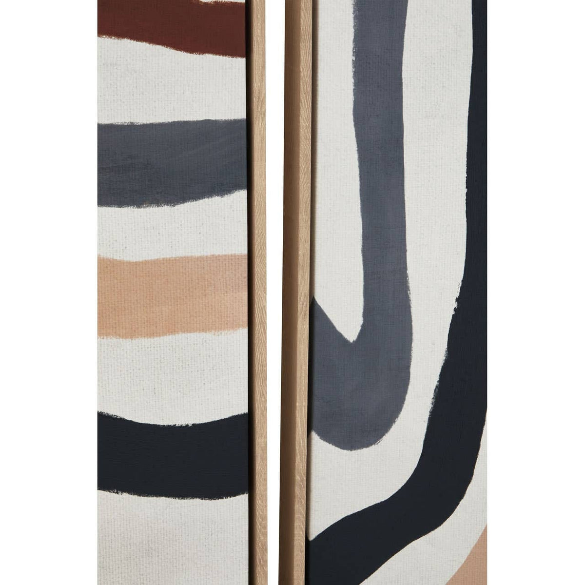 Hamilton Interiors Accessories Astratto Set Of Two Multi Coloured Abstract Wall Art House of Isabella UK