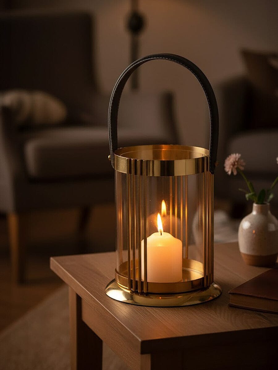 Hamilton Interiors Accessories Astro Small Gold Finish Lantern House of Isabella UK