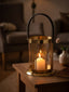 Hamilton Interiors Accessories Astro Small Gold Finish Lantern House of Isabella UK