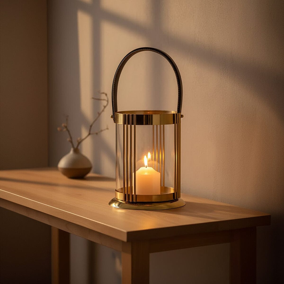Hamilton Interiors Accessories Astro Small Gold Finish Lantern House of Isabella UK