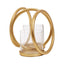 Hamilton Interiors Accessories Aura Small Gold Finish Double Candle Holder. House of Isabella UK