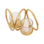 Hamilton Interiors Accessories Aura Small Gold Finish Double Candle Holder. House of Isabella UK