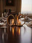 Hamilton Interiors Accessories Aura Small Gold Finish Double Candle Holder. House of Isabella UK