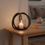 Hamilton Interiors Accessories Aura Small Matte Black Finish Candle Holder House of Isabella UK