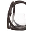 Hamilton Interiors Accessories Aura Small Matte Black Finish Candle Holder House of Isabella UK