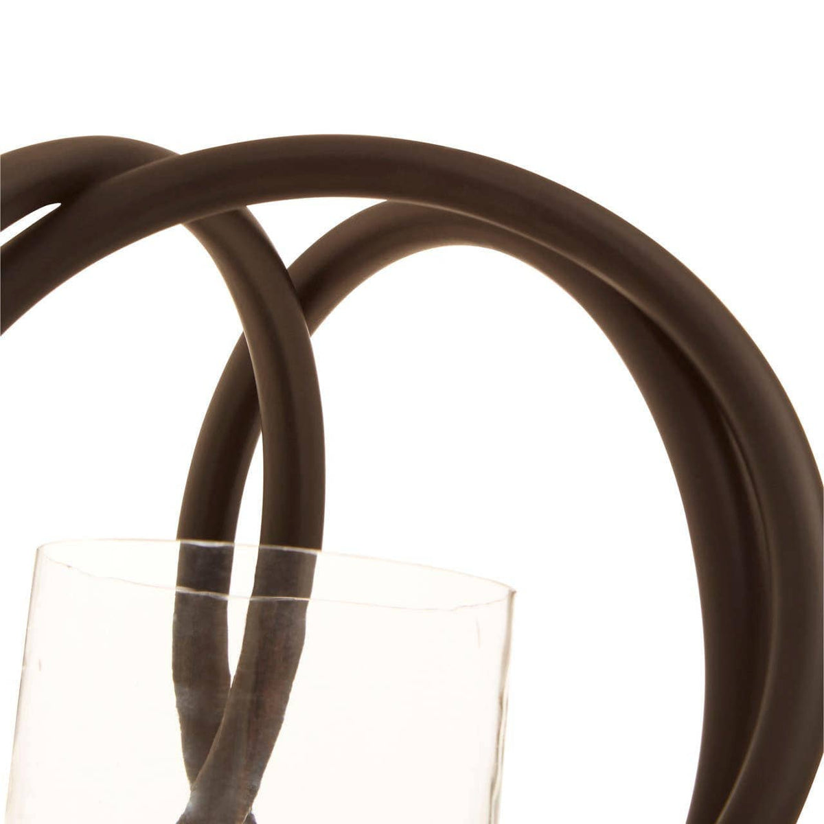 Hamilton Interiors Accessories Aura Small Matte Black Finish Candle Holder House of Isabella UK
