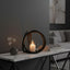 Hamilton Interiors Accessories Aura Small Matte Black Finish Candle Holder House of Isabella UK