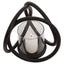 Hamilton Interiors Accessories Aura Small Matte Black Finish Candle Holder House of Isabella UK