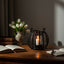 Hamilton Interiors Accessories Aura Small Matte Black Finish Lantern House of Isabella UK