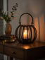 Hamilton Interiors Accessories Aura Small Matte Black Finish Lantern House of Isabella UK