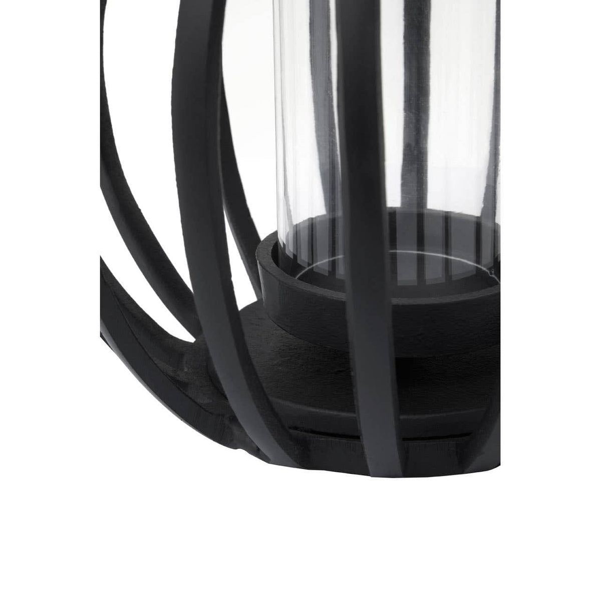 Hamilton Interiors Accessories Aura Small Matte Black Finish Lantern House of Isabella UK