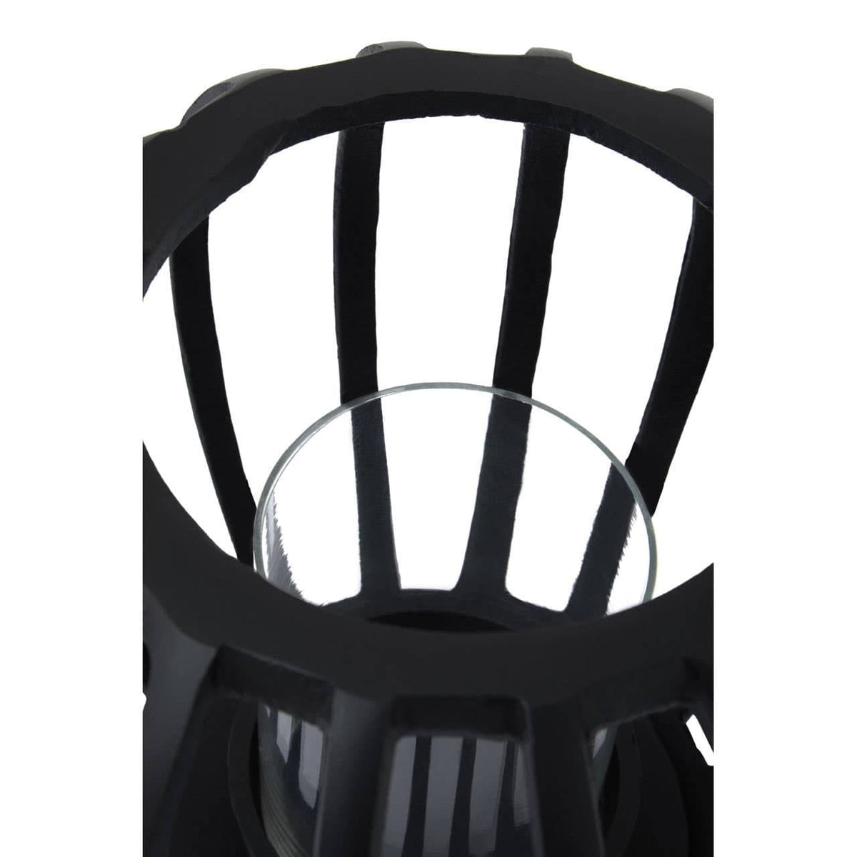 Hamilton Interiors Accessories Aura Small Matte Black Finish Lantern House of Isabella UK