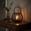 Hamilton Interiors Accessories Aura Small Matte Black Finish Lantern House of Isabella UK