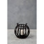 Hamilton Interiors Accessories Aura Small Matte Black Finish Lantern House of Isabella UK