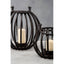 Hamilton Interiors Accessories Aura Small Matte Black Finish Lantern House of Isabella UK