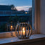 Hamilton Interiors Accessories Aura Small Silver Finish Lantern House of Isabella UK