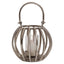 Hamilton Interiors Accessories Aura Small Silver Finish Lantern House of Isabella UK