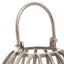 Hamilton Interiors Accessories Aura Small Silver Finish Lantern House of Isabella UK