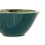 Hamilton Interiors Accessories Bali Dark Green Small Salad Bowl with Leaf Design House of Isabella UK