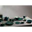 Hamilton Interiors Accessories Bali Dark Green Small Salad Bowl with Leaf Design House of Isabella UK