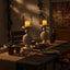 Hamilton Interiors Accessories Bati Mango Wood Carved Candle Holder House of Isabella UK