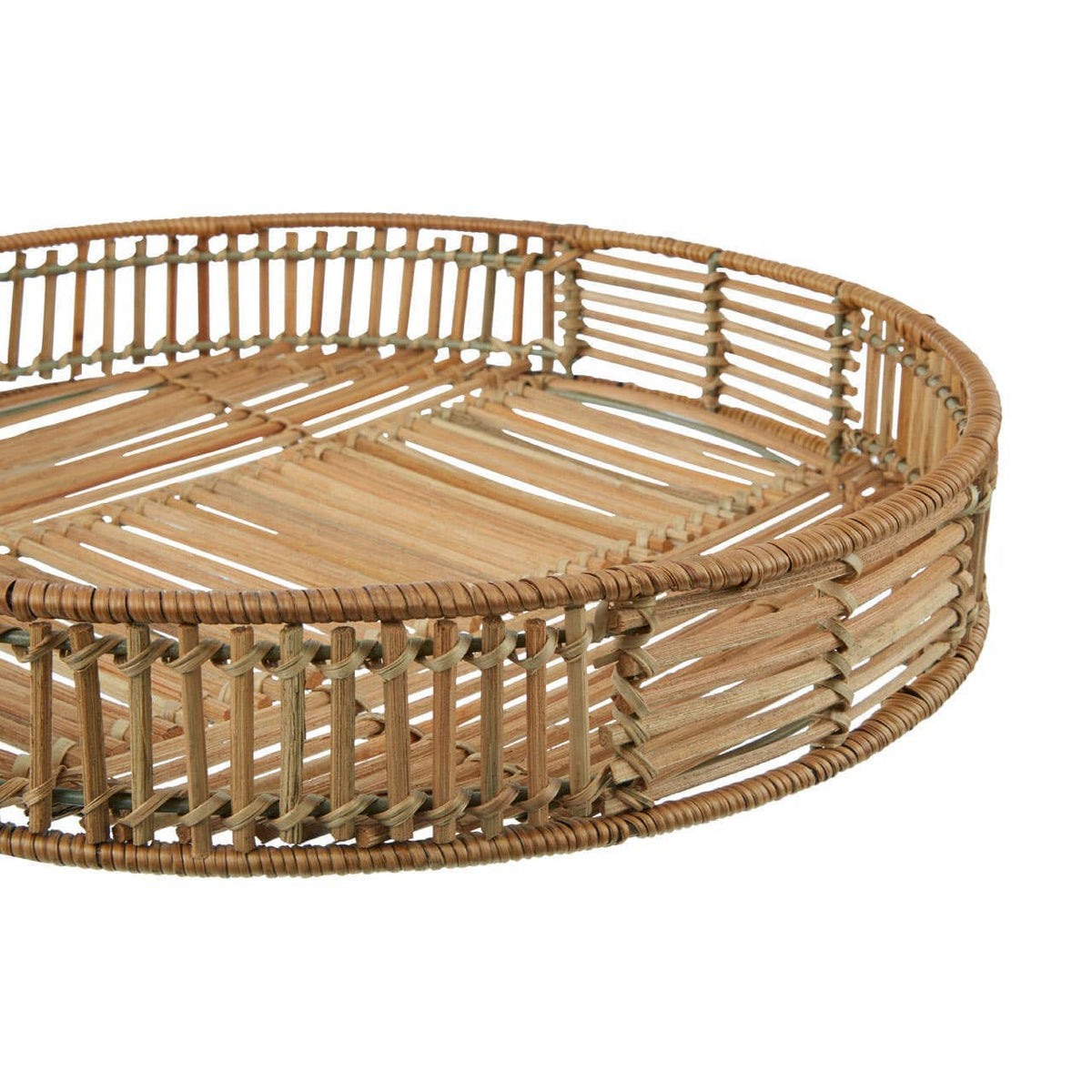 Hamilton Interiors Accessories Batu Set of 2 Natural RattanTrays House of Isabella UK