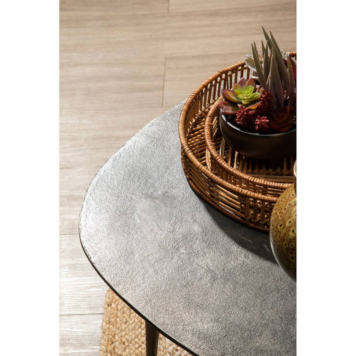 Hamilton Interiors Accessories Batu Set of 2 Natural RattanTrays House of Isabella UK