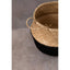 Hamilton Interiors Accessories Black And Natural Medium Seagrass Basket House of Isabella UK