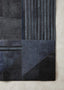 Hamilton Interiors Accessories Bosie Safira Large Deco Black And Grey Hair on Leather Rug House of Isabella UK