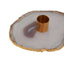 Hamilton Interiors Accessories Bowerbird Agata Grey Agate Candle Holder House of Isabella UK