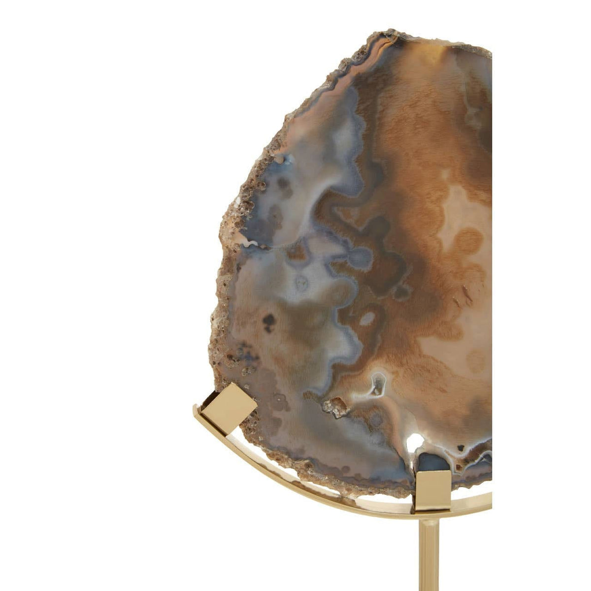 Hamilton Interiors Accessories Bowerbird Black And Gold Agate Sculpture House of Isabella UK