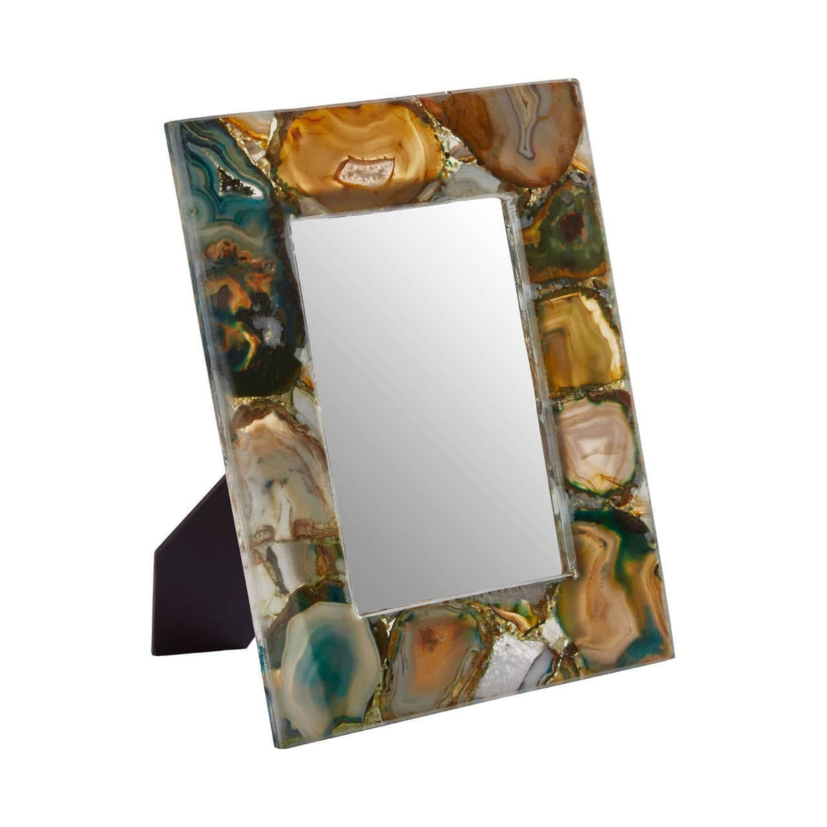 Hamilton Interiors Accessories Bowerbird Large Green Agate 5In X 7In Photo Frame House of Isabella UK