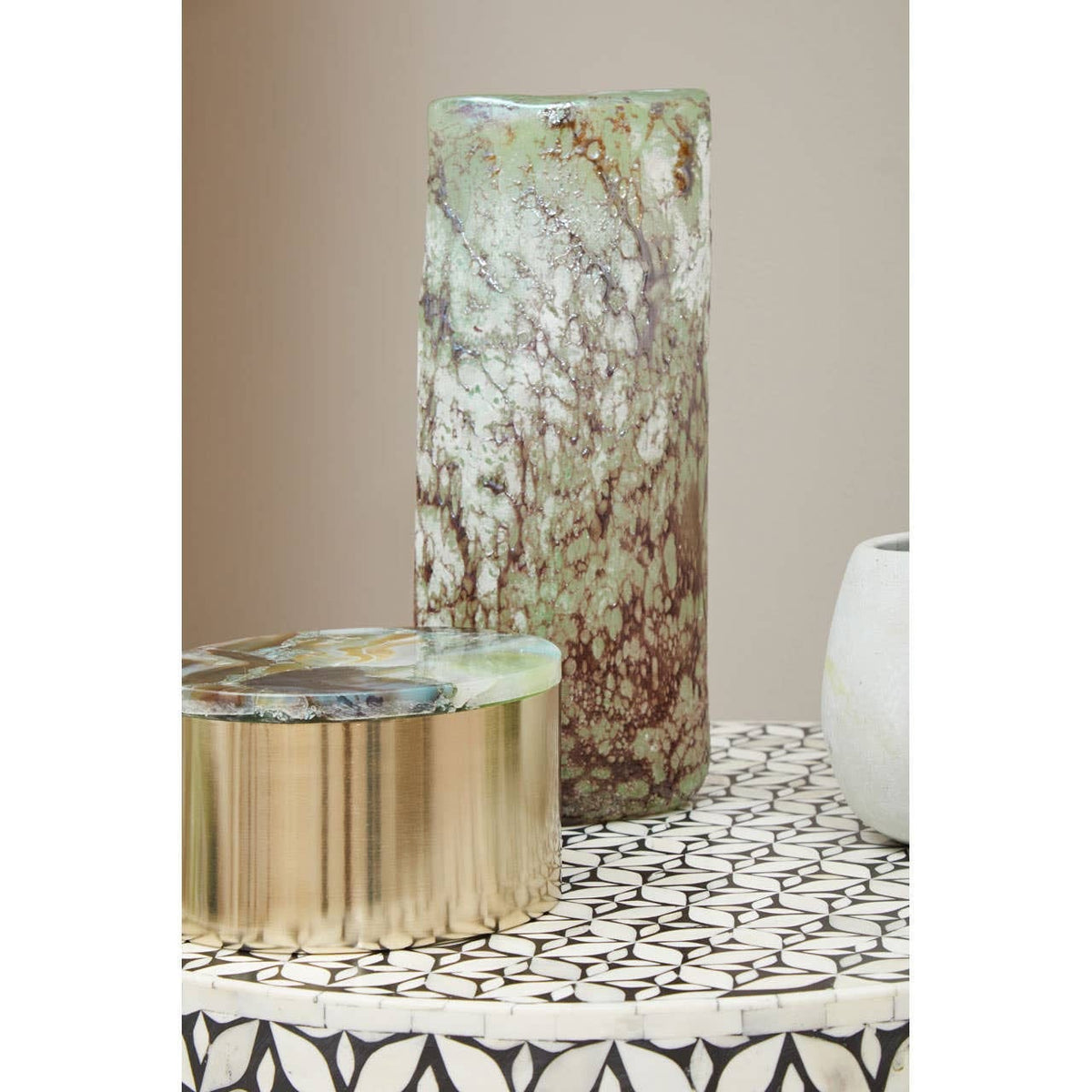 Hamilton Interiors Accessories Bowerbird Large Trinket Box with Agate House of Isabella UK