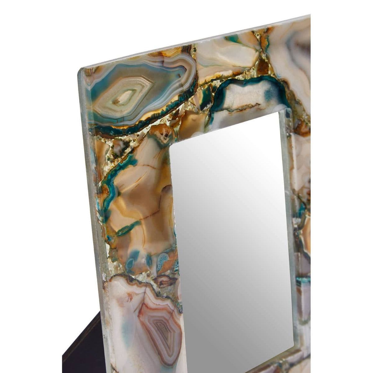 Hamilton Interiors Accessories Bowerbird Small Green Agate 4In X 6In Photo Frame House of Isabella UK